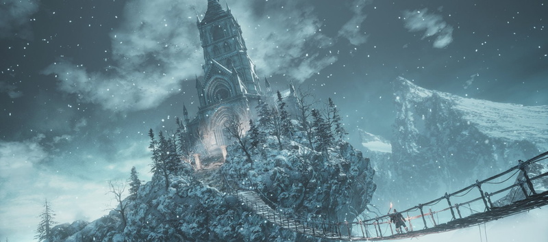 Dark Souls III, Dark Souls, Rope Bridge, Winter, 1080P, Castle, Snow