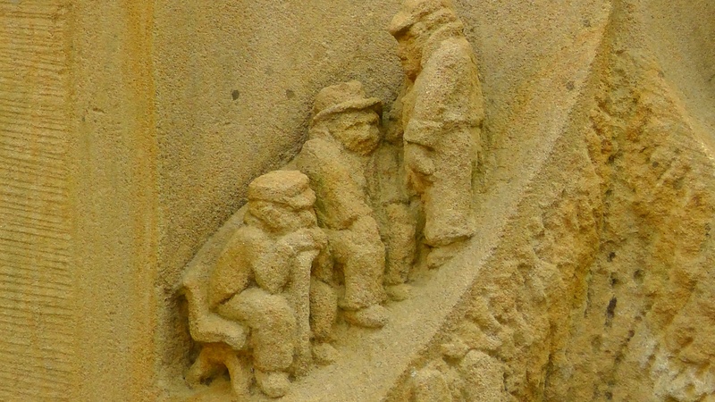 creativity, figure, sculpture, bas relief, day, built structure, small, representation, pattern, stony, nature, artwork, art and craft, steinmetz, figures