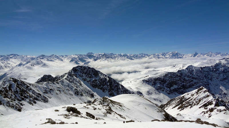 blue, environment, snowcapped mountain, cold - Temperature, scenics, outdoors, snow, clear sky, no People, winter, Mountain, landscapes, grisons, sky, tranquil scene