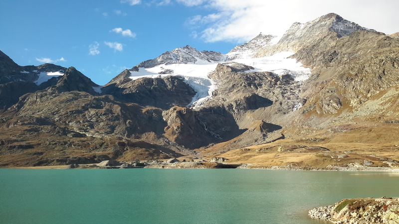 environment, 2K, snowcapped mountain, glacier, tranquil scene, scenics - nature, tranquility, non-urban scene, blue, Tirano, summer, sky, landscape, mountain Peak