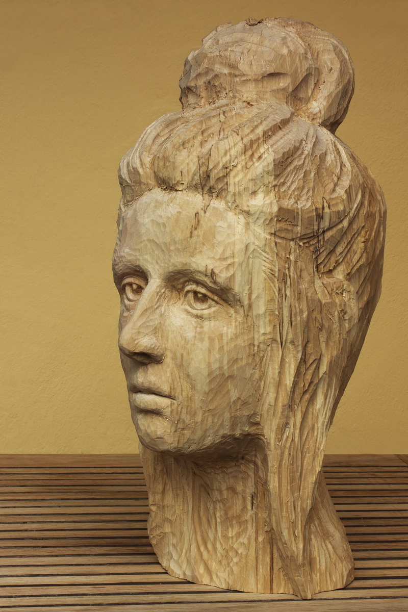 craft, creativity, ornate, representation, history, face, wood, sculpture, bust, carve, close-up, 4K, architecture, wood carving, human representation