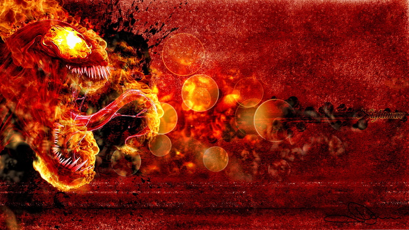 heat - temperature, orange color, painting, burning, no people, red, space, nature, tongues, close-up, indoors, motion, fantasy art, yellow, flame, animal themes