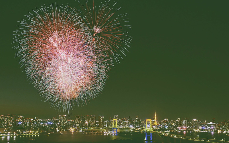 city, sky, sparks, nature, building, no people, office building exterior, water, motion, outdoors, illuminated, light, event, firework - man made object