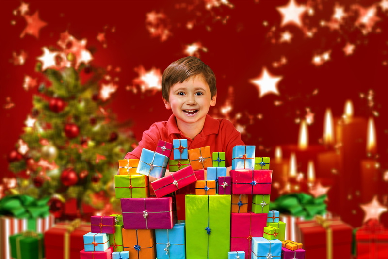 christmas greeting, gift, childhood, men, toy, boys, offspring, feast of love, smiling, portrait, emotion, christmas motif, festival, toy block, family fast