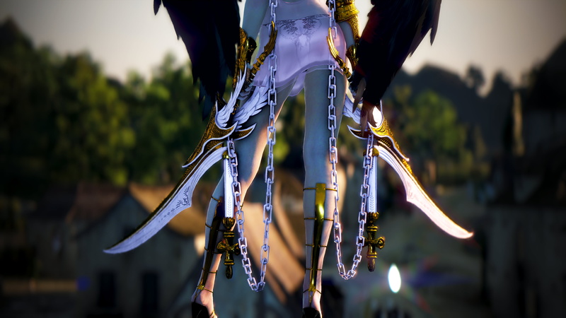 black desert online, 4K, wings, Lahn