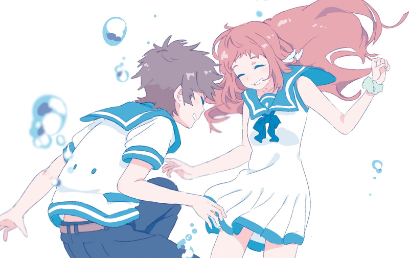 Manaka Mukaido, Hikari Sakishima, Anime, 1080P, Nagi no Asukara