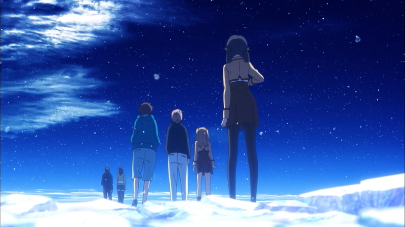 1080P, Tsumugu Kihara, Chisaki Hiradaira, winter, Sayu Hisanuma, sky, snow, Hikari Sakishima, Nagi No Asukara, Kaname Isaki