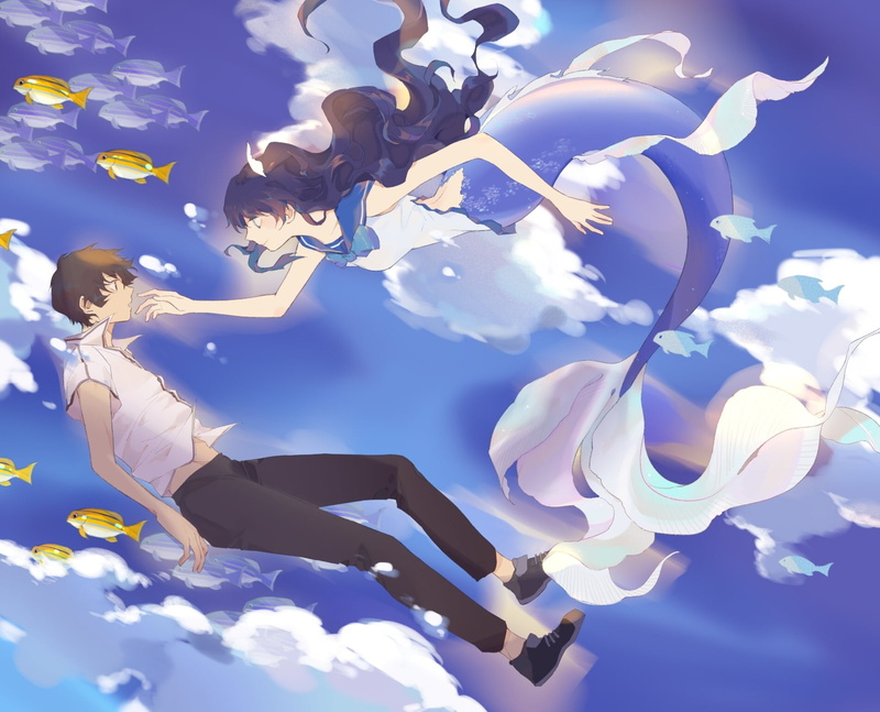 Anime, Nagi no Asukara, 1080P, Tsumugu Kihara, Chisaki Hiradaira