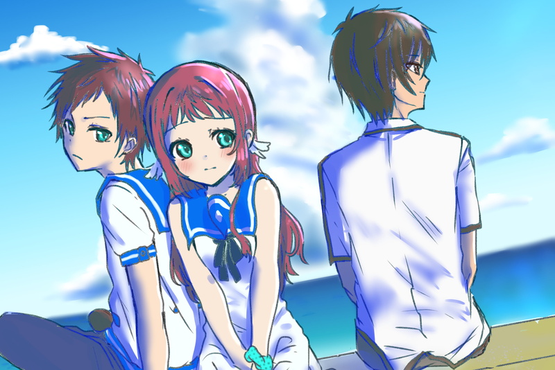 Tsumugu Kihara, Hikari Sakishima, Manaka Mukaido, 2K, Nagi no Asukara, Anime