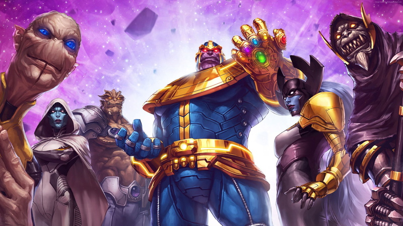 black, marvel, contest, order, 2K, champions, thanos, poster
