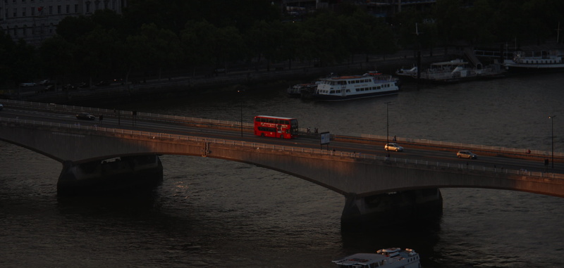 architecture, motor vehicle, travel, hungerford bridge and golden jubilee bridges, london, built structure, passenger craft, bus, waterfront, connection