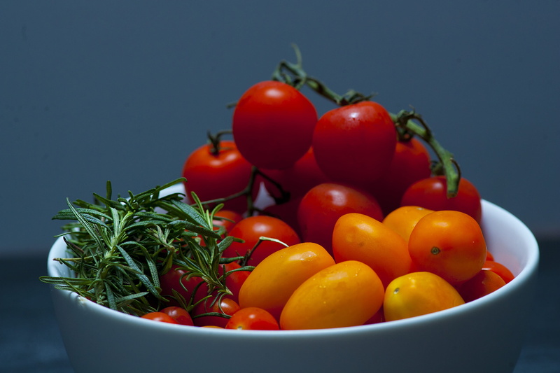 gastronomy, raw food, herb, fruit, 2K, indoors, black background, vegetarian, large group of objects, close-up, food, group of objects, wellbeing, bowl