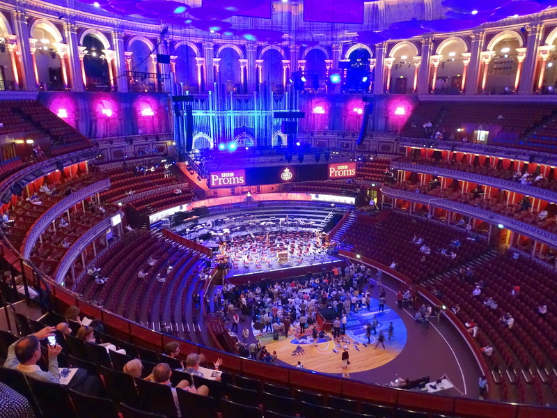 lighting equipment, night, purple, ice-skating, sport, cold temperature, architecture, spectator, royal albert hall, ice rink, real people, ice, crowd