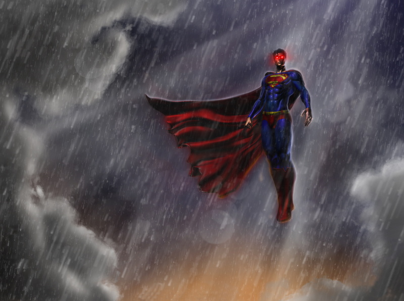 Clark Kent, Kal-El, 5K, superman, man of steel, rain