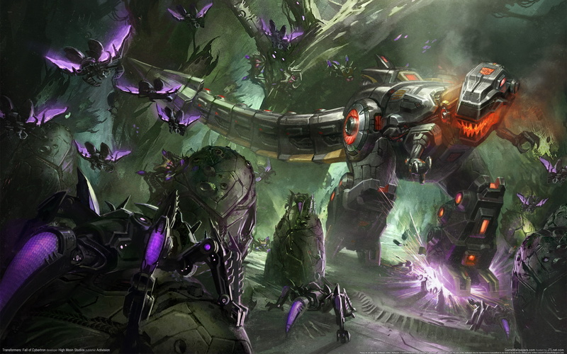 fall, video games, dinosaur, 2K, robot, drawing, transformers, hd, cybertron