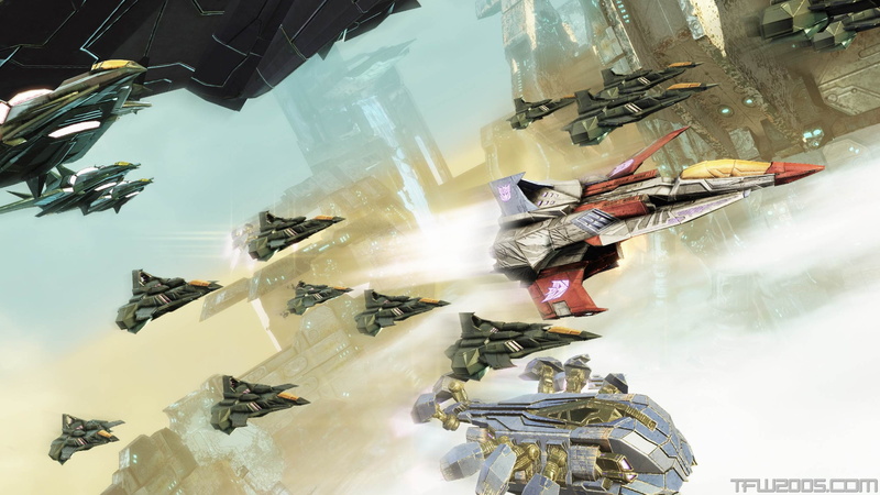 2K, fall, sci-fi, shooter, transformers, cybertron, mecha, action, fighting