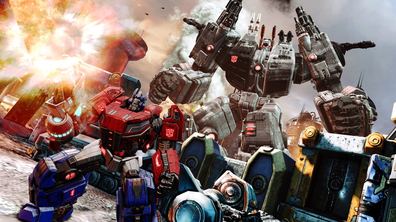 action, cybertron, mecha, sci-fi, fall, 4K, transformers, shooter, fighting