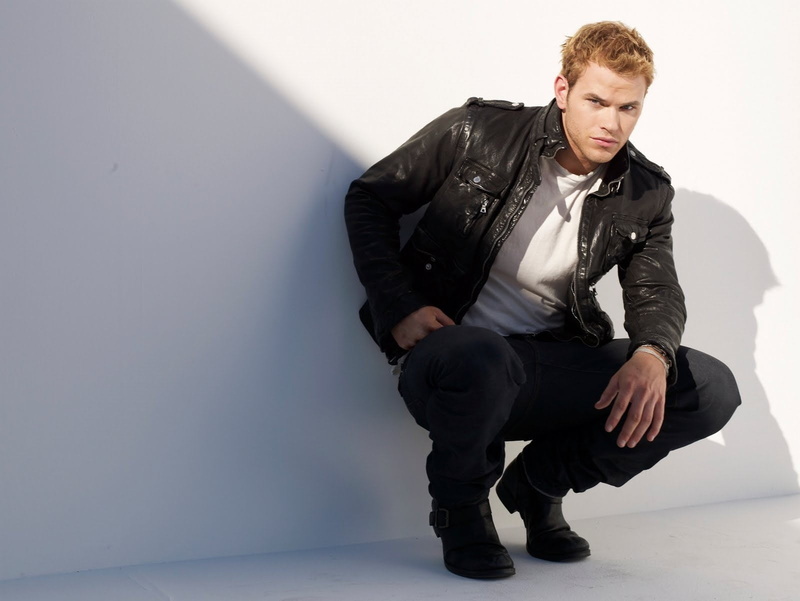 real people, Kellan lutz, portrait, full length, one person, leather jacket, Photoshoot, casual clothing, Style, wall - building feature, young men, beautiful woman