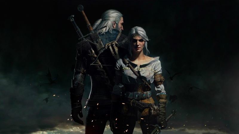 1080P, three quarter length, looking, black background, women, video games pc gaming the witcher geralt of rivia cirilla fiona elen riannon the witcher 3 wild hunt andrzej sapkowski rpg cd projekt red