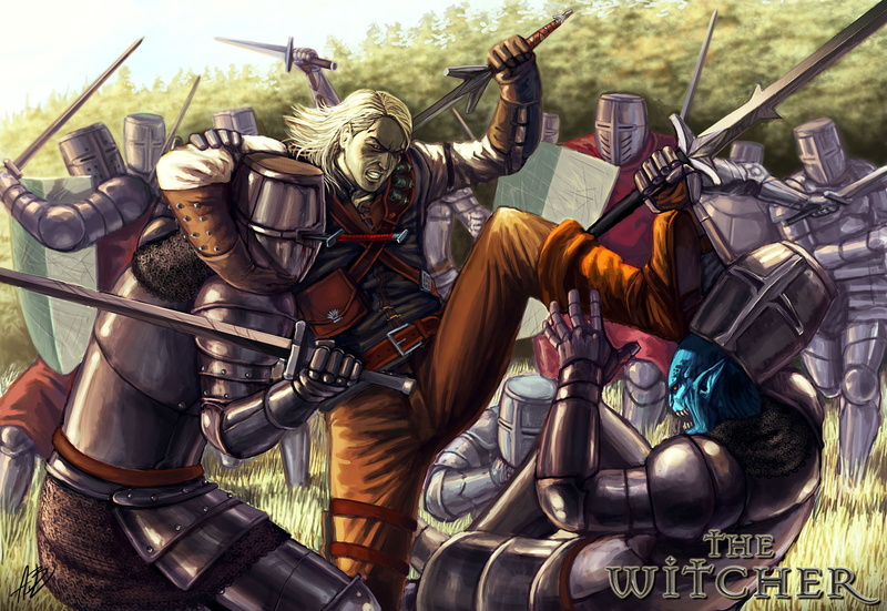 nature, 1080P, holding, military, sports helmet, government, security, Geralt, sword, people, witcher, suit of armor, protection, uniform, safety