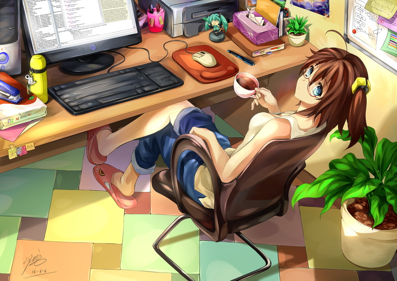 design professional, computer Graphic, yomi yasou, front, cup, communication, female, choice, women, art and craft, backgrounds, character, illustration
