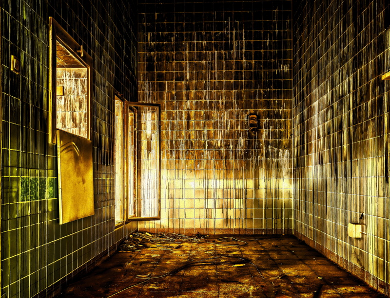 abandoned places, gloomy, absence, flooring, shadow, operate, leave, atmosphere, lost places, nature, hospital, run down, wall - building feature, photo