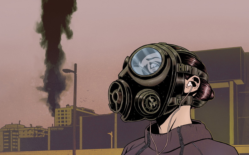 gas, 2K, mask, digital/artwork, hd