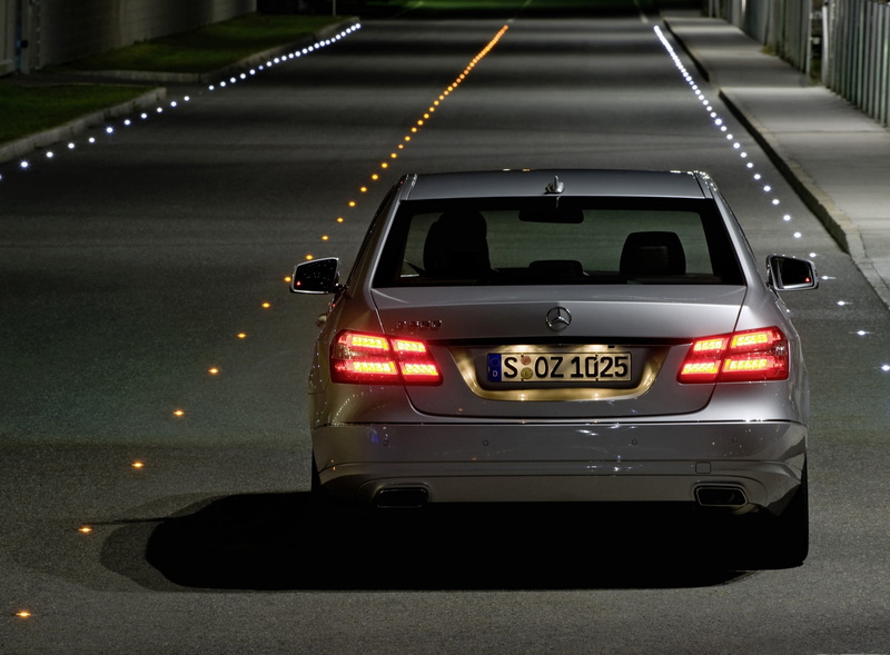 communication, silver, illuminated, mercedes, night, mercedes-benz, tail light, motion, ass, transportation, the evening, mode of transportation, sign