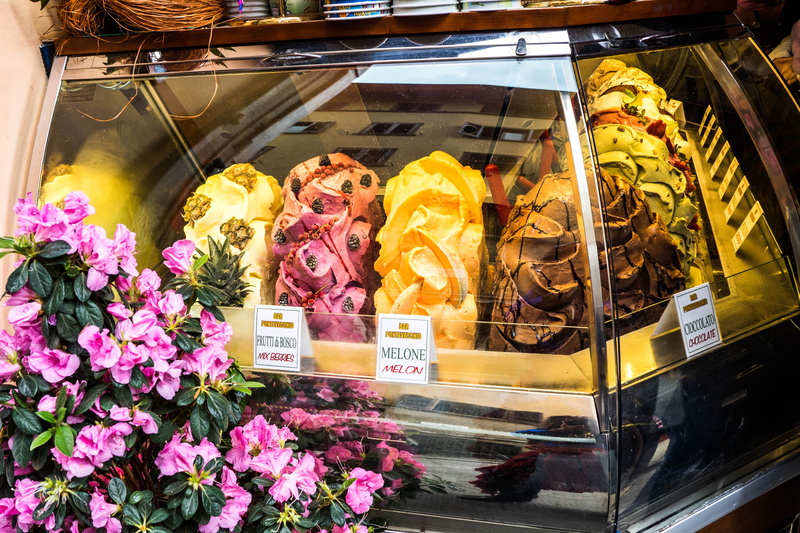 ice cream, plant, retail display, temptation, for sale, male likeness, 4K, ice cream parlor, sweet, sculpture, spirituality, food, flower, religion, no people