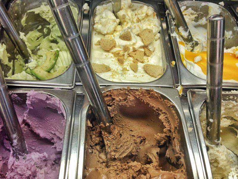 treat, retail, 1080P, indoors, ice-cream, freshness, icecream, high angle view, milk, flavor, delicious, eating, variation, snack, food and drink, dessert