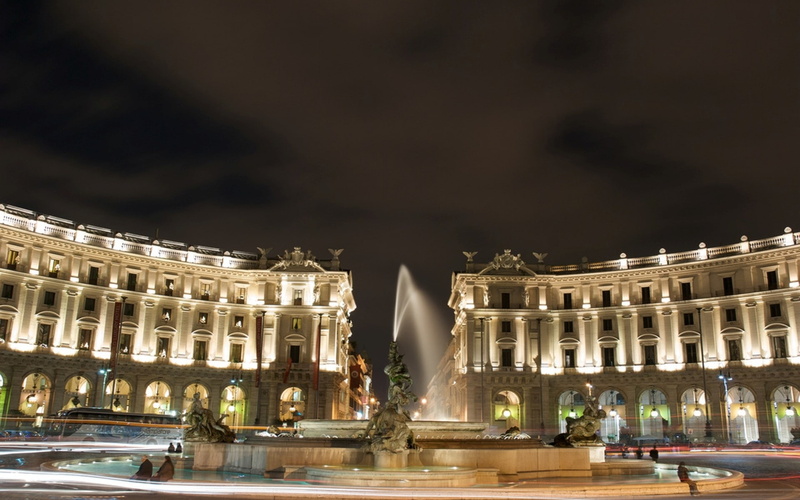 travel and world, 1080P, outdoor, water, rome, central, piazza, fountain