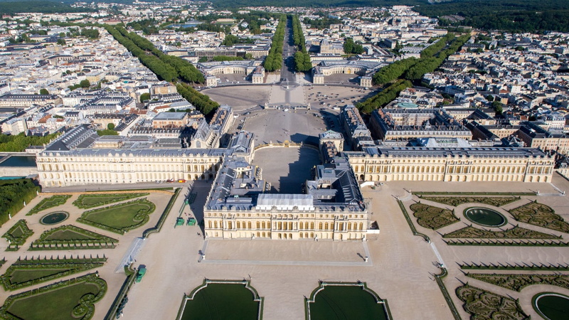 1080P, architecture, Palace of Versailles, landscape, Château de Versailles