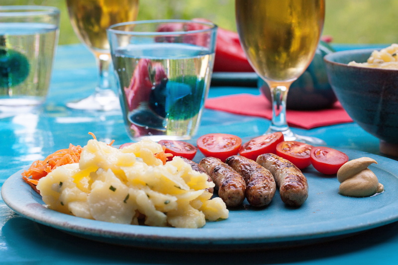 food and drink, garden party, table, snack, food, tray, 4K, wineglass, household equipment, close-up, dinner, pils, festival, freshness, refreshment, meal