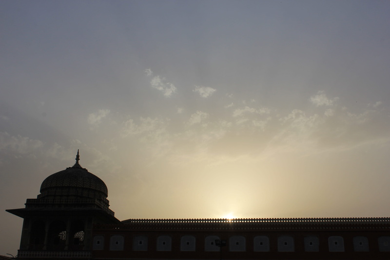 no people, travel destinations, cloud - sky, city, building, spirituality, jaipur, outdoors, travel, nature, built structure, belief, place of worship
