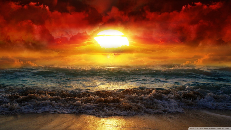 1080P, sea, Atomic Bomb, beach, apocalyptic