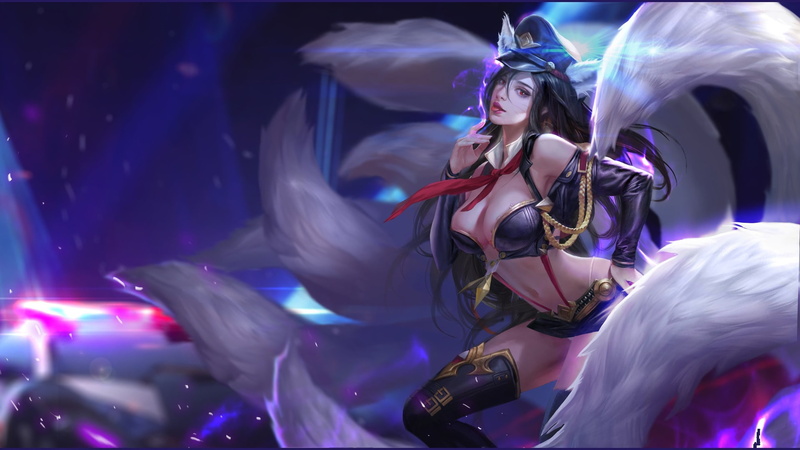 work, art, the game, 1080P, fantasy, Ari, illustrator, li miao, Magic Paradise a raccoon, League of Legends