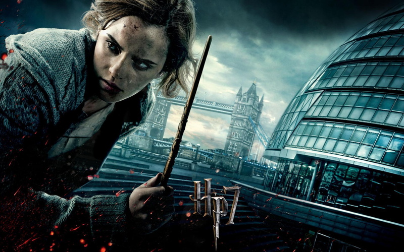 1080P, Aries )), Hermione Granger, sorceress, MAG, actress, dirt, blood, London, harry, magic wand, Emma Watson, girl, digital, potter