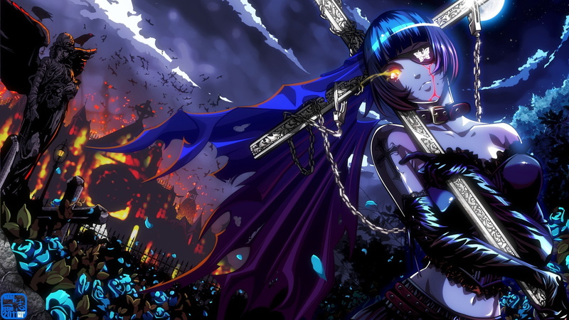 x, girls, art, ryomou, Moon, 2K, tousen, Ikki Tousen, space, shimei, moons, hd, anime, ikki