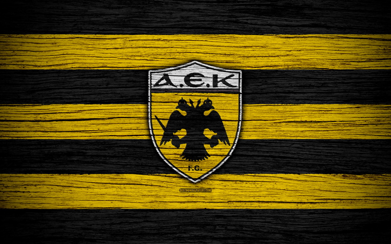 Soccer, Logo, AEK Athens F.C., 4K, Emblem