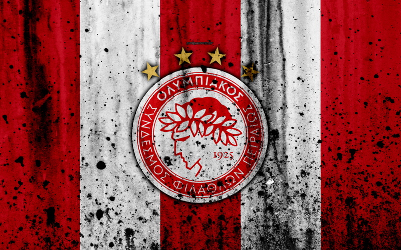Olympiacos F.C., Emblem, Logo, 4K, Soccer