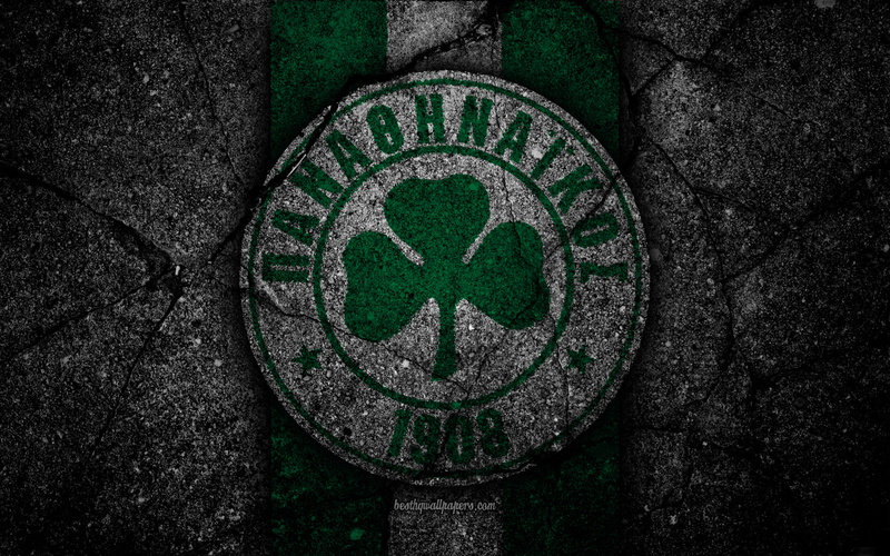 Emblem, Panathinaikos F.C., Logo, 4K, Soccer
