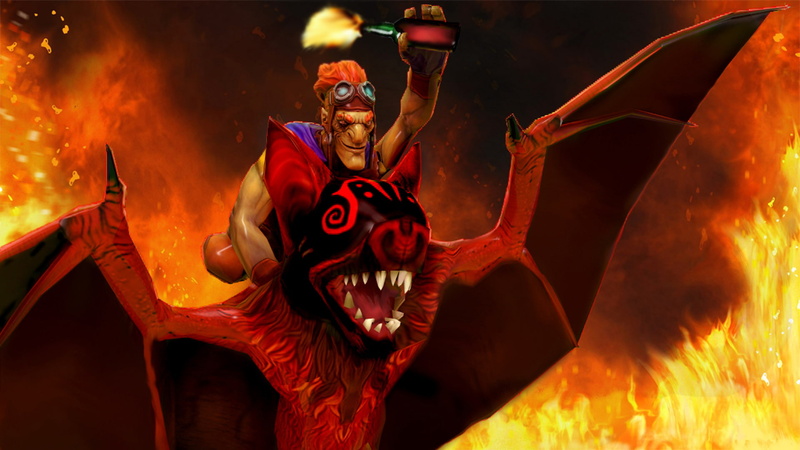 batrider, heros, molotov, hd, riding, dota, bat, 1080P, cocktail, bottle