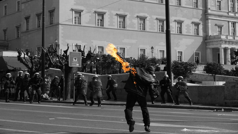 Molotov, 1080P, Riots, Colorized Photos, police