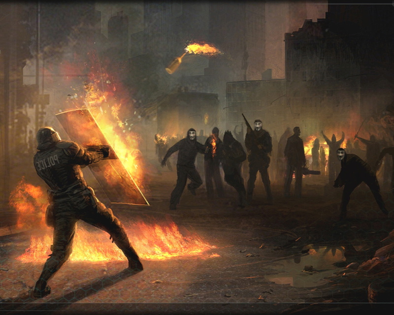 government, warning sign, motion, adult, arts culture and entertainment, insurgency rebellion anonymous molotov, fire, group of people, destruction, battle