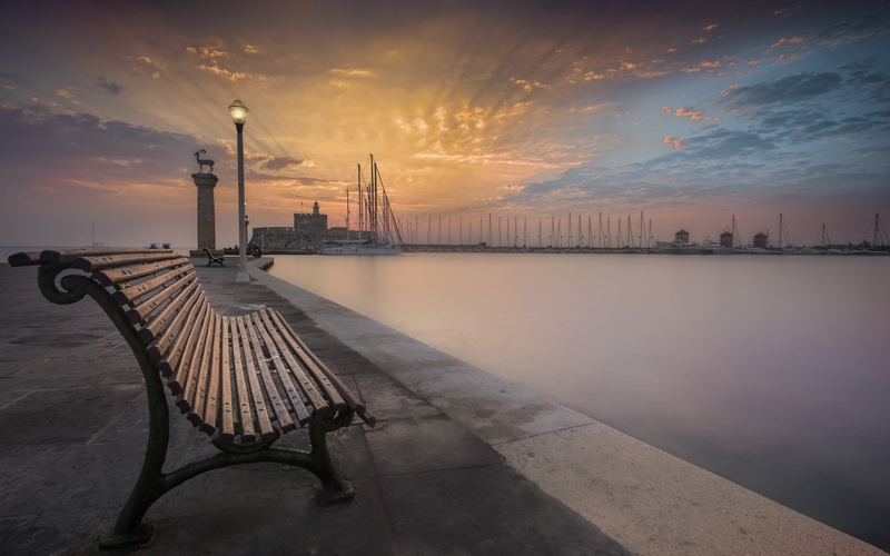 greece, beauty in nature, pink, rhodes, fuel and power generation, scenics - nature, transportation, built structure, outdoors, factory, industry