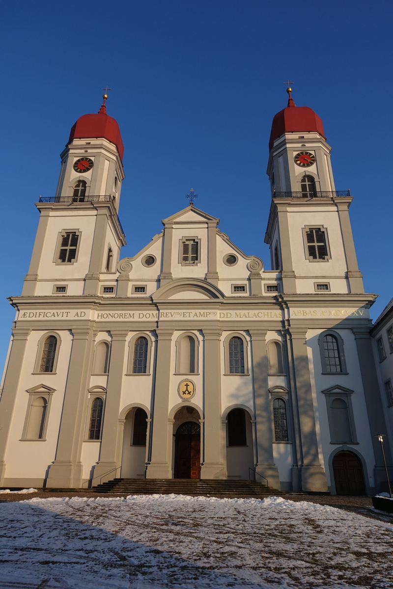 switzerland, input, towers, day, portal, building exterior, outdoors, place of worship, spirituality, tower, facade, belief, 5K, low angle view, cistercian abbey