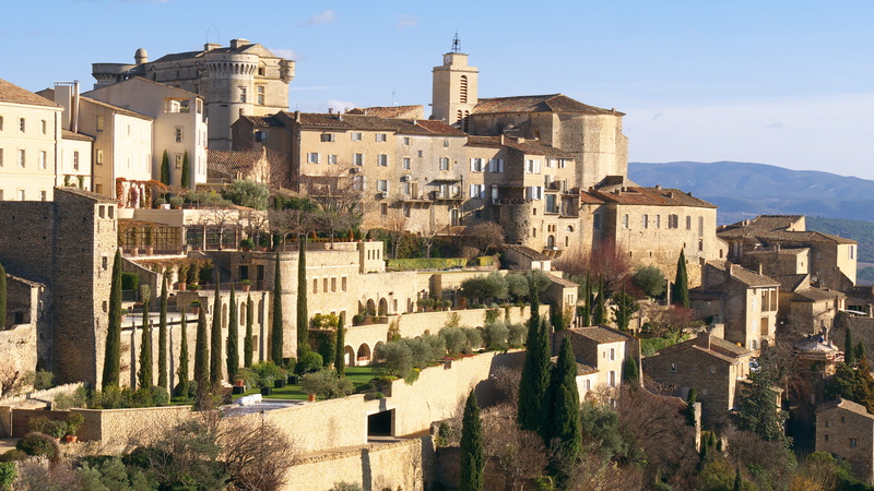 travel destinations, village, france, ancient civilization, building exterior, no people, mountain, the past, spirituality, 4K, building, city, travel