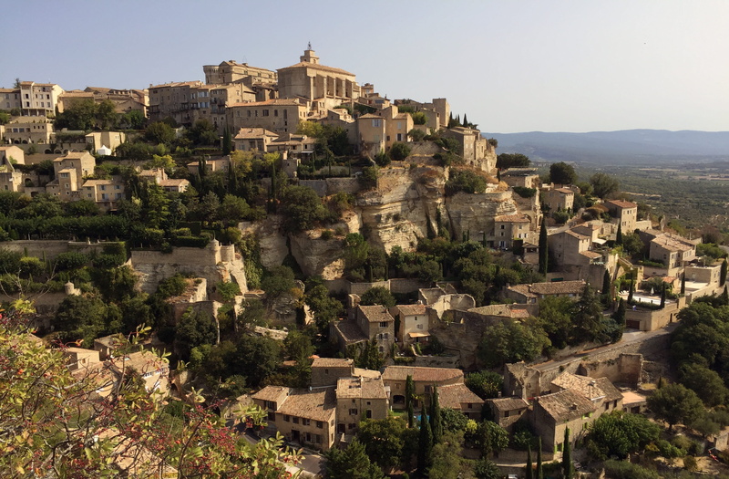 travel, townscape, nature, france, high angle view, town, plant, 2K, sunlight, tree, panoramic, outdoors, provence, city, built structure, heritage, day