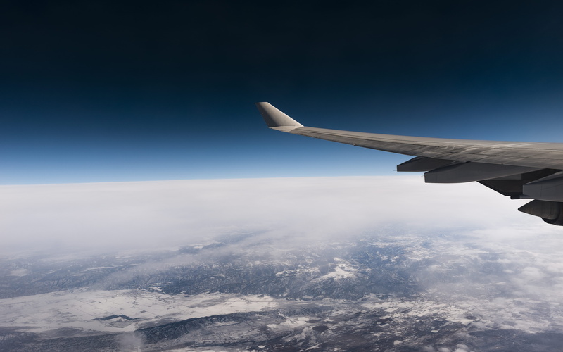 desktop, travel, earth, curvature, air vehicle, la, high, landmark, cloud, sky, aerospace industry, mode of transportation, horizon, nature, outdoors, aerial view