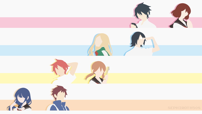 lifestyles, men, copy space, adult, relaxation, anime, architecture, day, outdoors, females, communication, young adult, women, Tsurezure Children, people